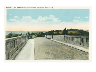 Catskill Park, New York - Traver Hollow Bridge Roadway View
