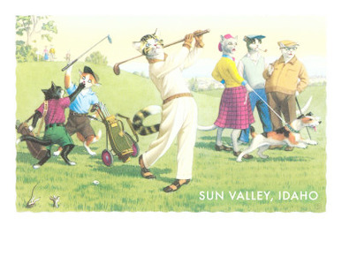 Cats Golfing, Sun Valley, Idaho